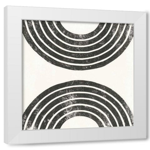 Over the Rainbow BW I White Modern Wood Framed Art Print by Hershey, Moira