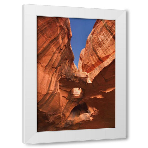 Neon Canyon I White Modern Wood Framed Art Print by Majchrowicz, Alan