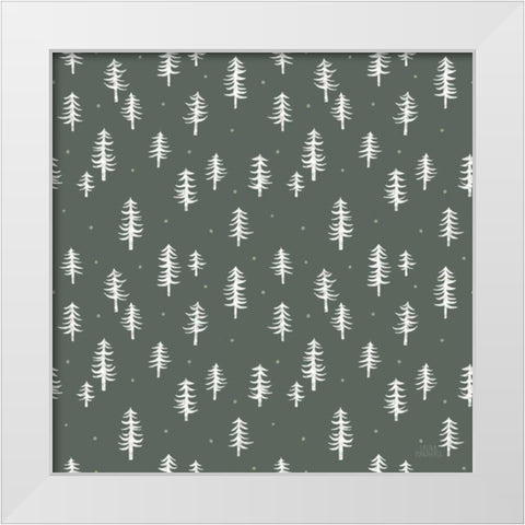 Gone Glamping Pattern IIID White Modern Wood Framed Art Print by Marshall, Laura