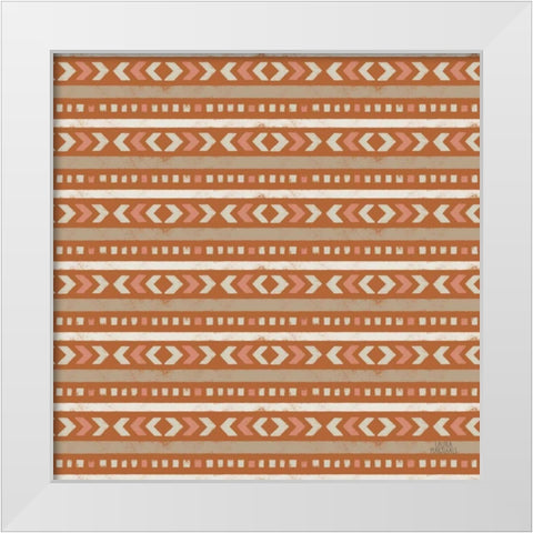 Gone Glamping Pattern IVB White Modern Wood Framed Art Print by Marshall, Laura