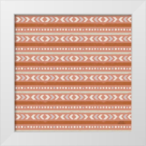 Gone Glamping Pattern IVD White Modern Wood Framed Art Print by Marshall, Laura