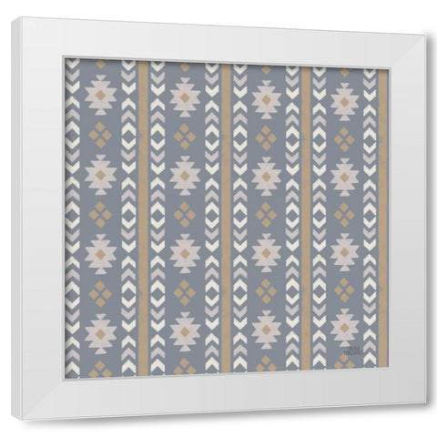 Gone Glamping Pattern VC White Modern Wood Framed Art Print by Marshall, Laura