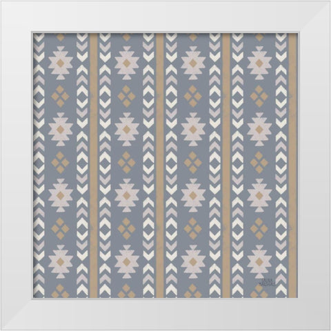 Gone Glamping Pattern VC White Modern Wood Framed Art Print by Marshall, Laura