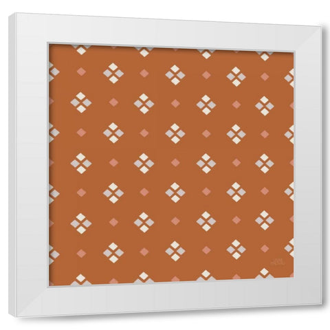 Gone Glamping Pattern VIIB White Modern Wood Framed Art Print by Marshall, Laura