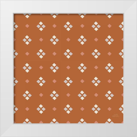 Gone Glamping Pattern VIIB White Modern Wood Framed Art Print by Marshall, Laura