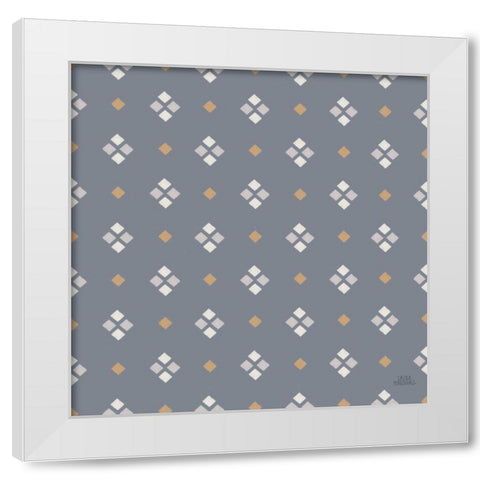 Gone Glamping Pattern VIIC White Modern Wood Framed Art Print by Marshall, Laura