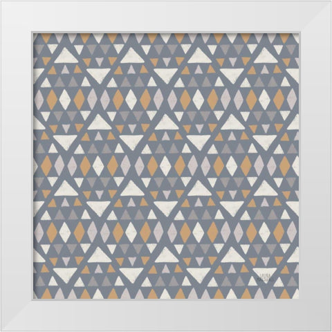 Gone Glamping Pattern VIIIC White Modern Wood Framed Art Print by Marshall, Laura