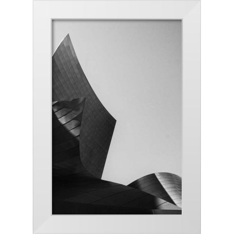 Skyscraper I White Modern Wood Framed Art Print by Aledanda