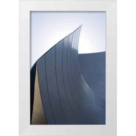 Skyscraper II White Modern Wood Framed Art Print by Aledanda