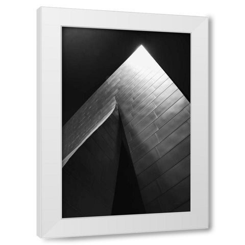 Skyscraper III White Modern Wood Framed Art Print by Aledanda