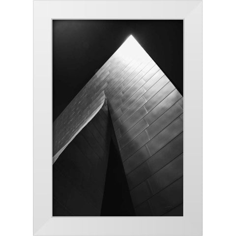 Skyscraper III White Modern Wood Framed Art Print by Aledanda