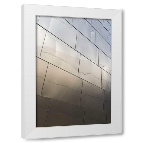 Skyscraper IV White Modern Wood Framed Art Print by Aledanda