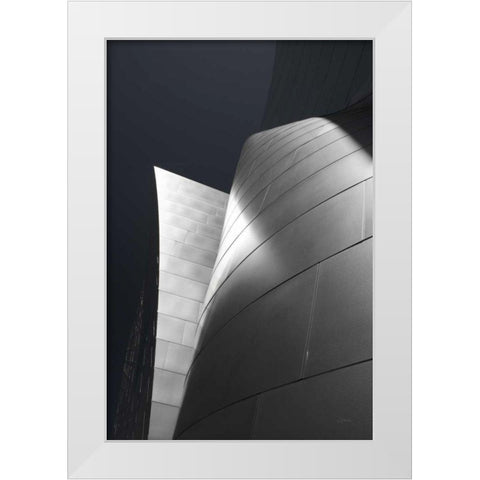 Skyscraper V White Modern Wood Framed Art Print by Aledanda