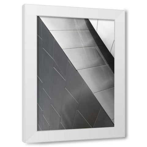 Skyscraper VI White Modern Wood Framed Art Print by Aledanda