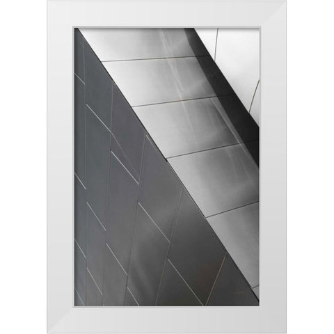 Skyscraper VI White Modern Wood Framed Art Print by Aledanda