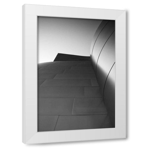 Skyscraper VIII White Modern Wood Framed Art Print by Aledanda