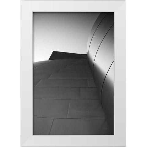 Skyscraper VIII White Modern Wood Framed Art Print by Aledanda