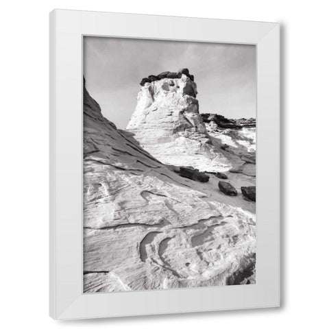 Grand Staircase I BW White Modern Wood Framed Art Print by Majchrowicz, Alan