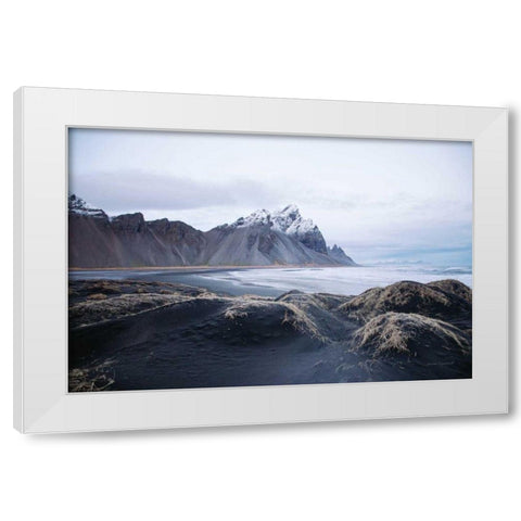 Stokksnes White Modern Wood Framed Art Print by Marshall, Laura