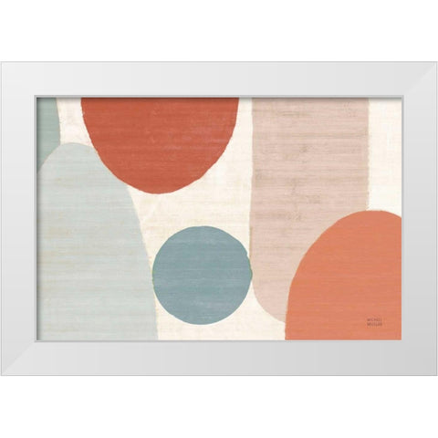 Spring Costa Del Sol I Muted Crop White Modern Wood Framed Art Print by Mullan, Michael