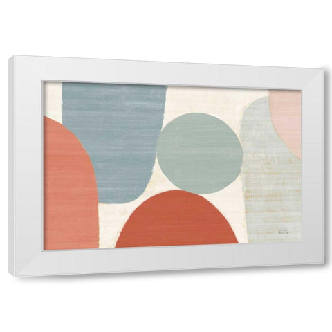 Spring Costa Del Sol II Muted Crop White Modern Wood Framed Art Print by Mullan, Michael