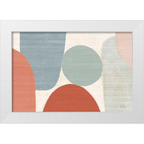Spring Costa Del Sol II Muted Crop White Modern Wood Framed Art Print by Mullan, Michael