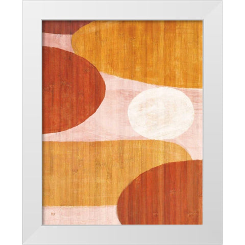 Costa Del Sol I Pink White Modern Wood Framed Art Print by Mullan, Michael