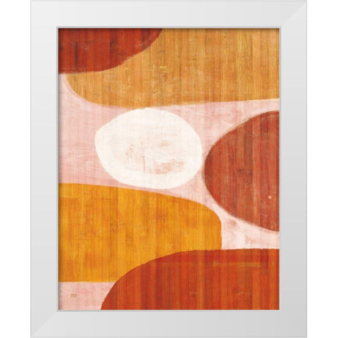 Costa Del Sol II Pink White Modern Wood Framed Art Print by Mullan, Michael