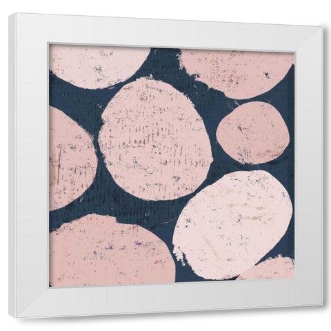 Raw Sienna IX Pink White Modern Wood Framed Art Print by Mullan, Michael
