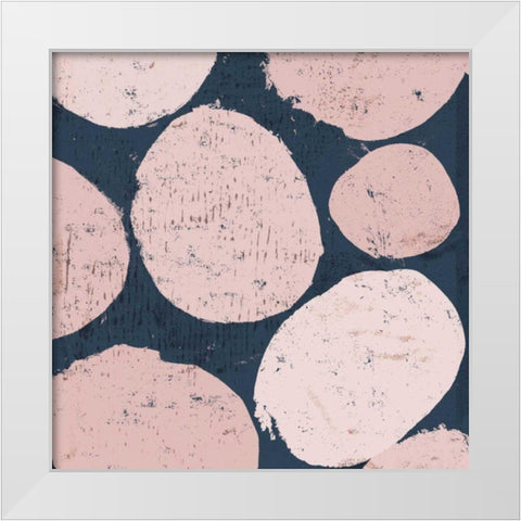Raw Sienna IX Pink White Modern Wood Framed Art Print by Mullan, Michael