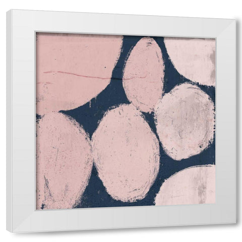 Raw Sienna XII Pink White Modern Wood Framed Art Print by Mullan, Michael