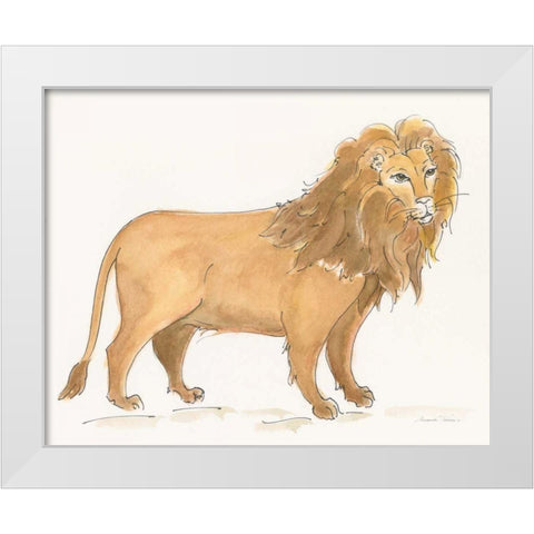 Big Cats II White Modern Wood Framed Art Print by Thomas, Miranda