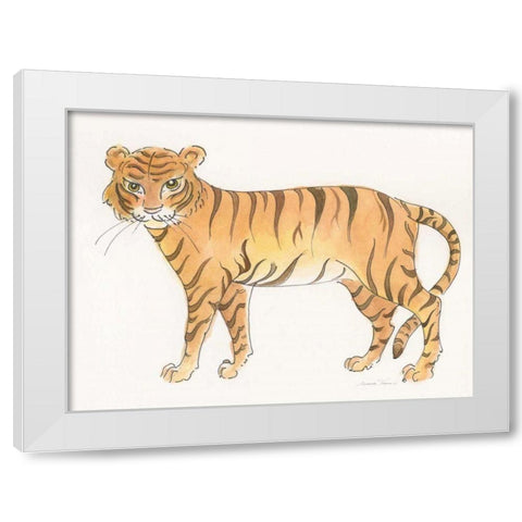 Big Cats III White Modern Wood Framed Art Print by Thomas, Miranda