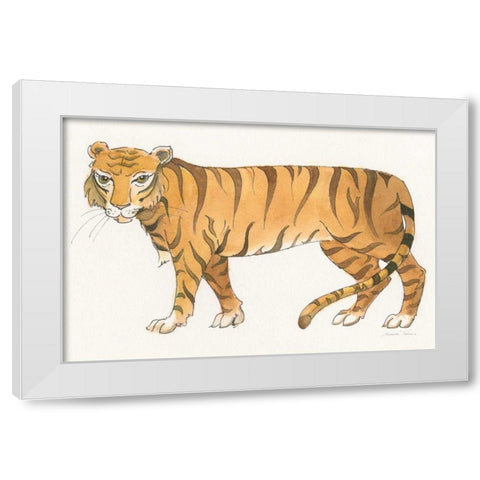Big Cats IV White Modern Wood Framed Art Print by Thomas, Miranda