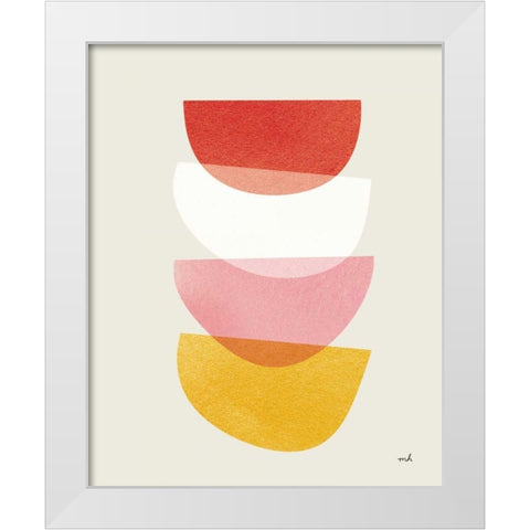 Balance II Warm White Modern Wood Framed Art Print by Hershey, Moira