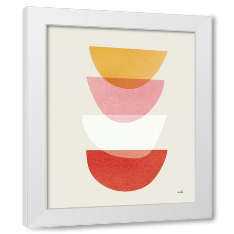 Balance III Warm White Modern Wood Framed Art Print by Hershey, Moira