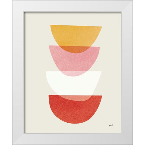 Balance III Warm White Modern Wood Framed Art Print by Hershey, Moira