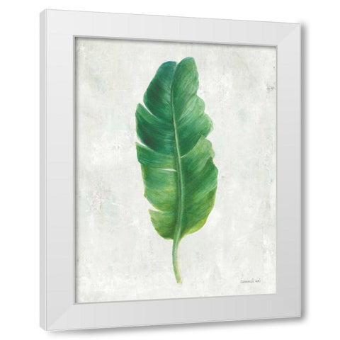 Palms of the Tropics V White Modern Wood Framed Art Print by Nai, Danhui