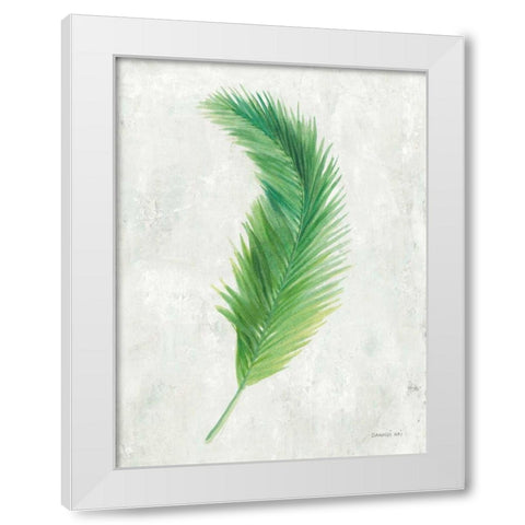 Palms of the Tropics VI White Modern Wood Framed Art Print by Nai, Danhui