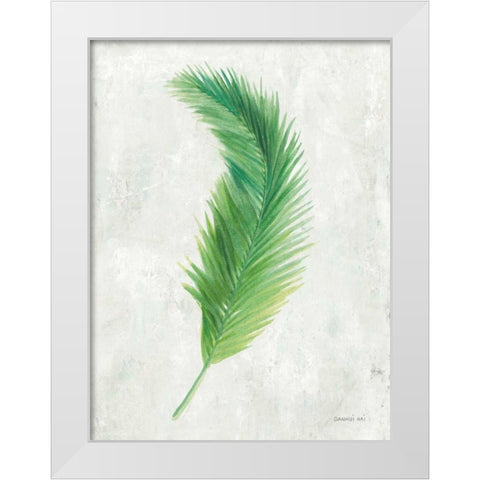 Palms of the Tropics VI White Modern Wood Framed Art Print by Nai, Danhui