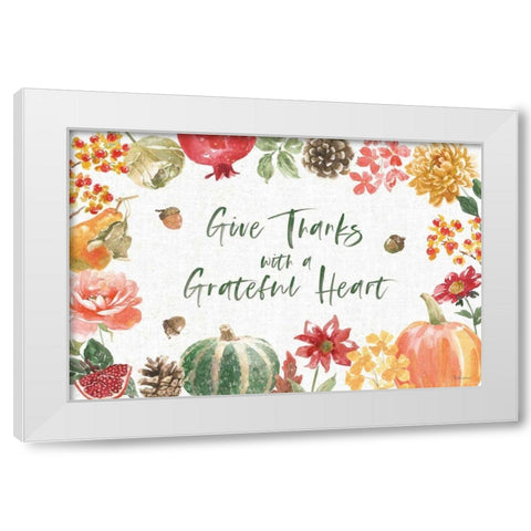 Harvest Bouquet I White Modern Wood Framed Art Print by Grove, Beth