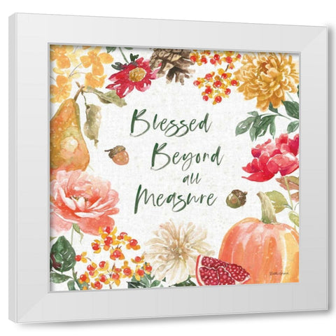 Harvest Bouquet III White Modern Wood Framed Art Print by Grove, Beth
