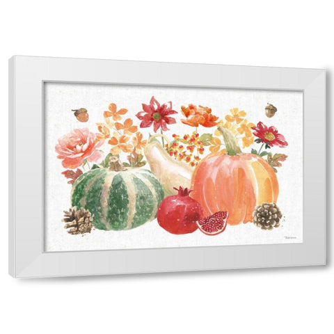 Harvest Bouquet IV White Modern Wood Framed Art Print by Grove, Beth