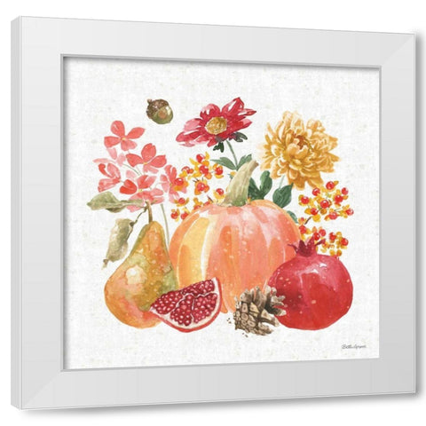 Harvest Bouquet VI White Modern Wood Framed Art Print by Grove, Beth
