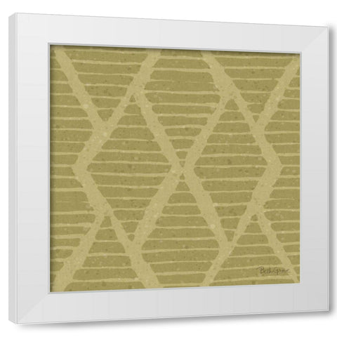 Harvest Bouquet Pattern IIB White Modern Wood Framed Art Print by Grove, Beth