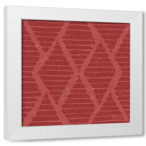 Harvest Bouquet Pattern IID White Modern Wood Framed Art Print by Grove, Beth