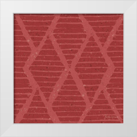 Harvest Bouquet Pattern IID White Modern Wood Framed Art Print by Grove, Beth