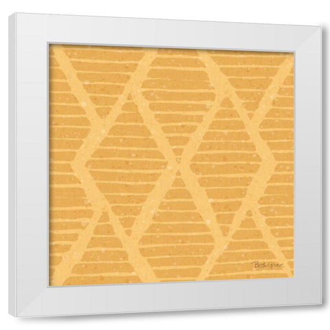 Harvest Bouquet Pattern IIE White Modern Wood Framed Art Print by Grove, Beth