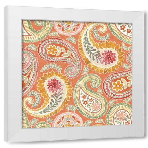 Harvest Bouquet Pattern IIIC White Modern Wood Framed Art Print by Grove, Beth