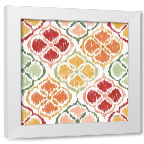 Harvest Bouquet Pattern VA White Modern Wood Framed Art Print by Grove, Beth
